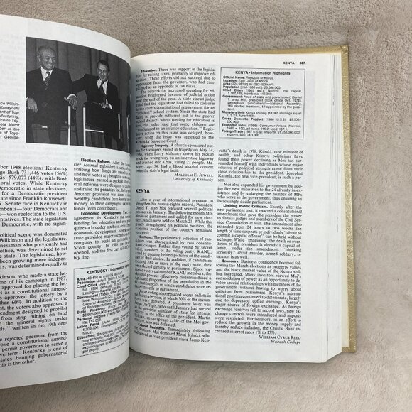 1989 WORLD TOPICS YEARBOOK Hardcover Book by THE UNITED EDUCATORS Inc. - Picture 6 of 10